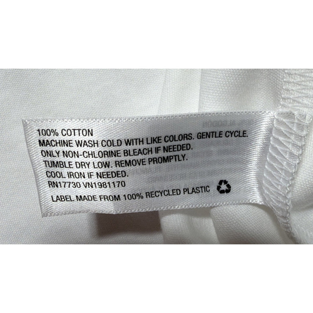New Prologue White V Neck 100% Cotton Shirt Dress Size XXL NWT