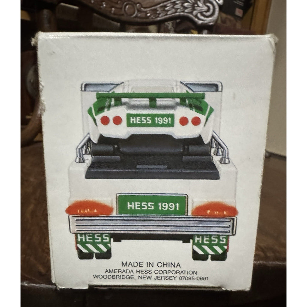 VINTAGE 1991 HESS GASOLINE LARGE TOY TRUCK AND RACER PROMOTIONAL TOY