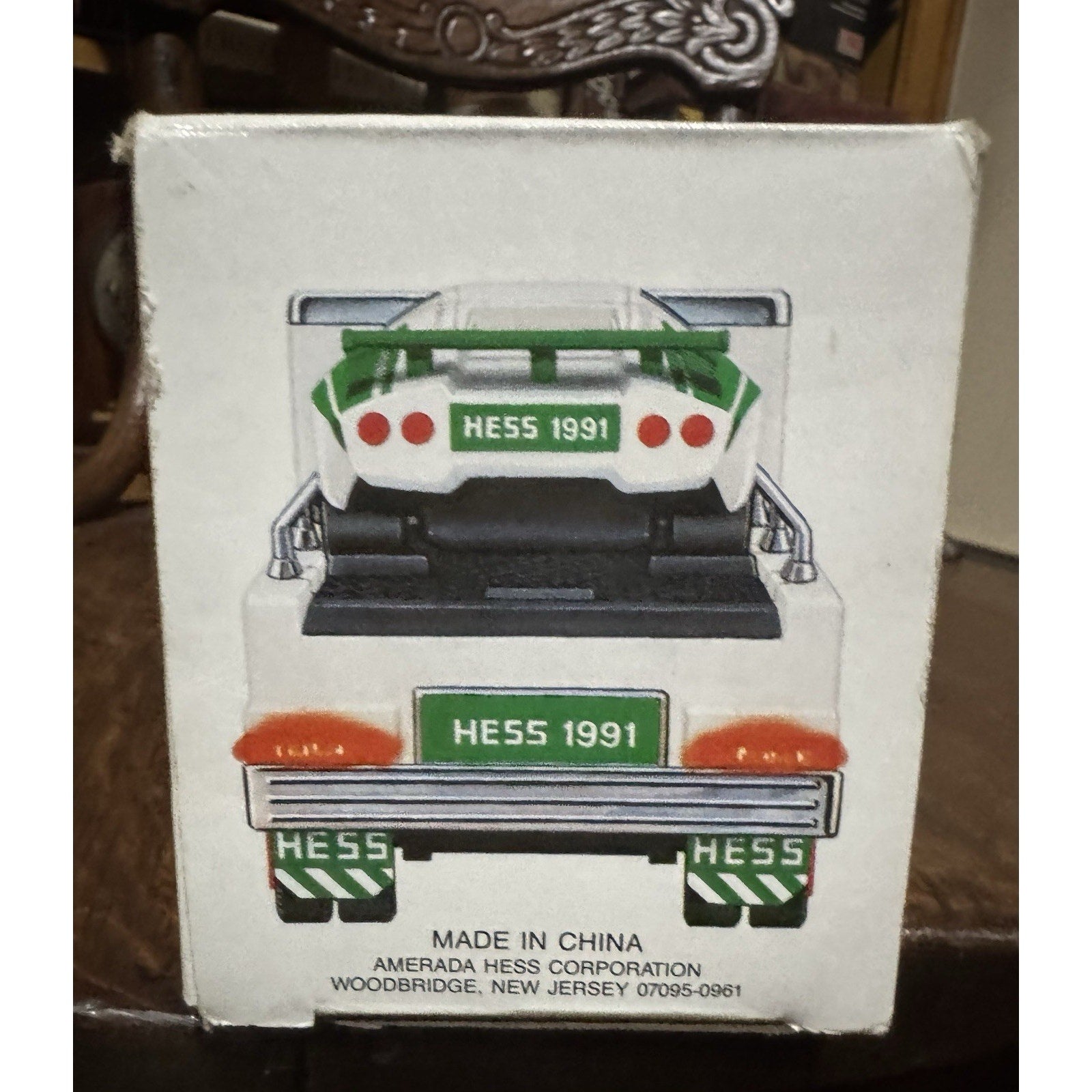 VINTAGE 1991 HESS GASOLINE LARGE TOY TRUCK AND RACER PROMOTIONAL TOY