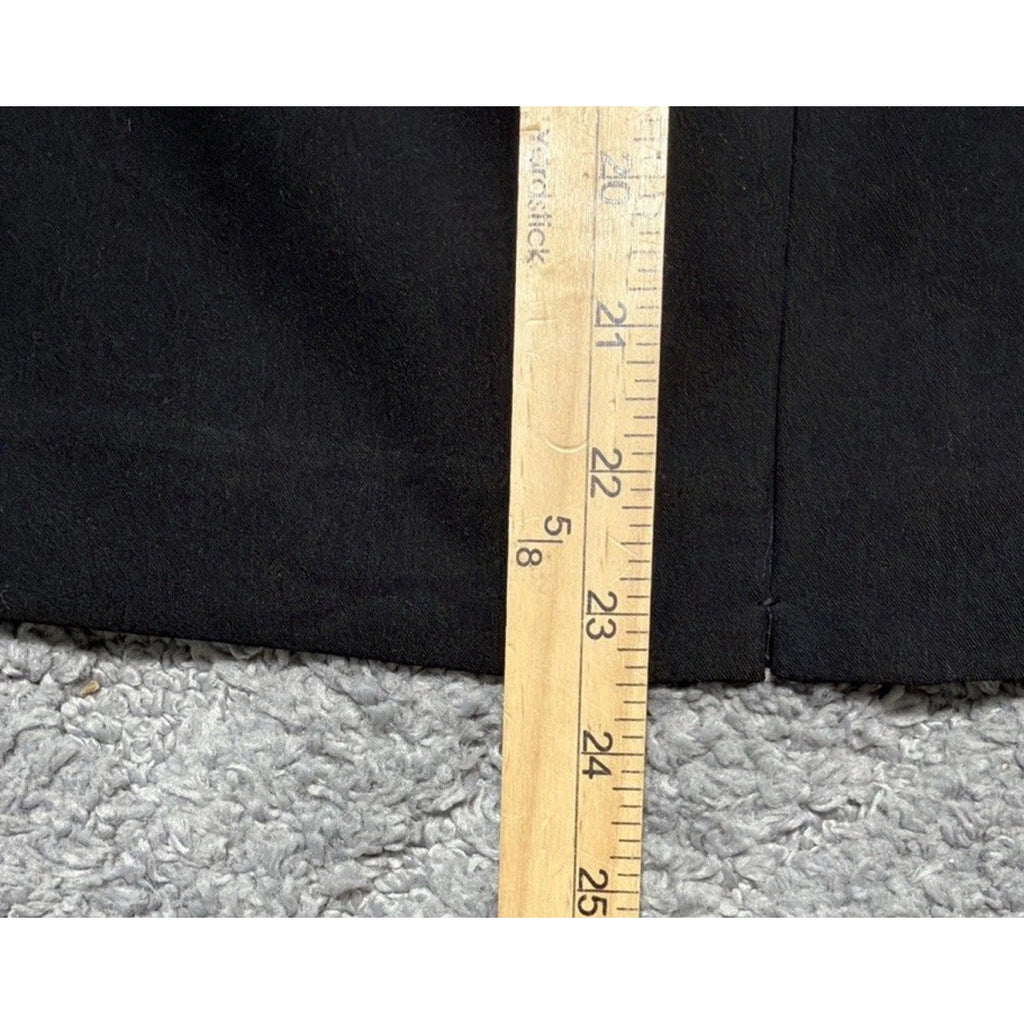 New Womens Black Relativity Flat Front Lined Skirt Size 12