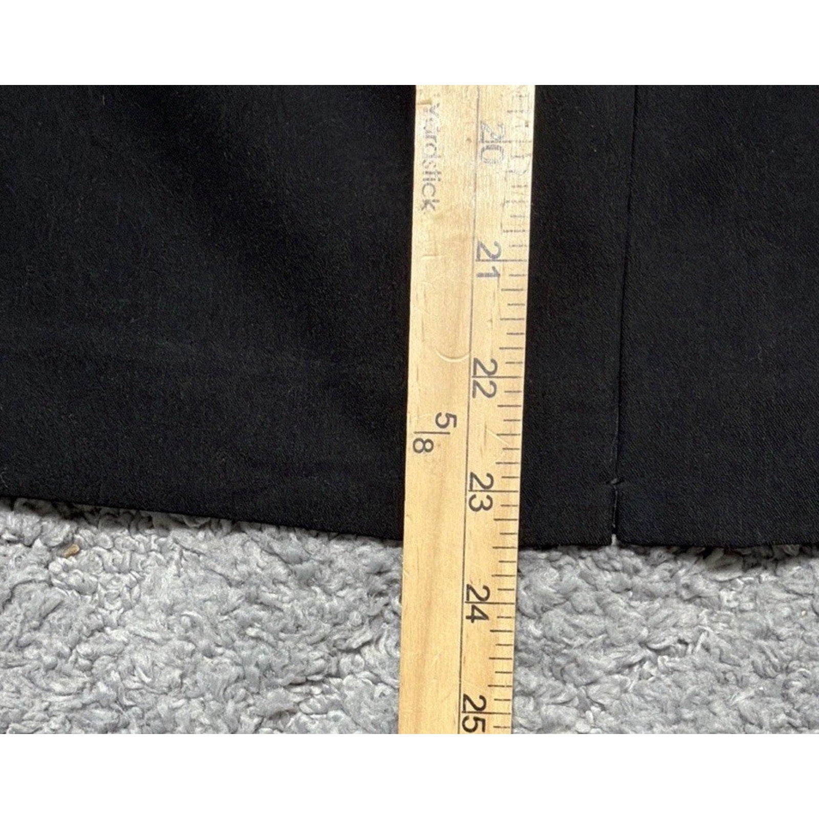 New Womens Black Relativity Flat Front Lined Skirt Size 12