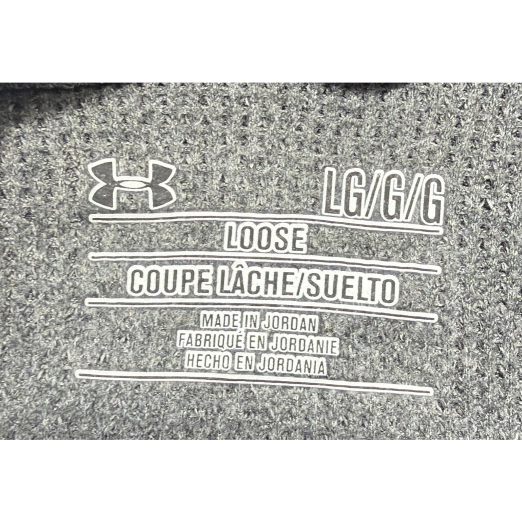 Under Armour Thermal Hoodie Mens Large Gray Loose Sweater Activewear