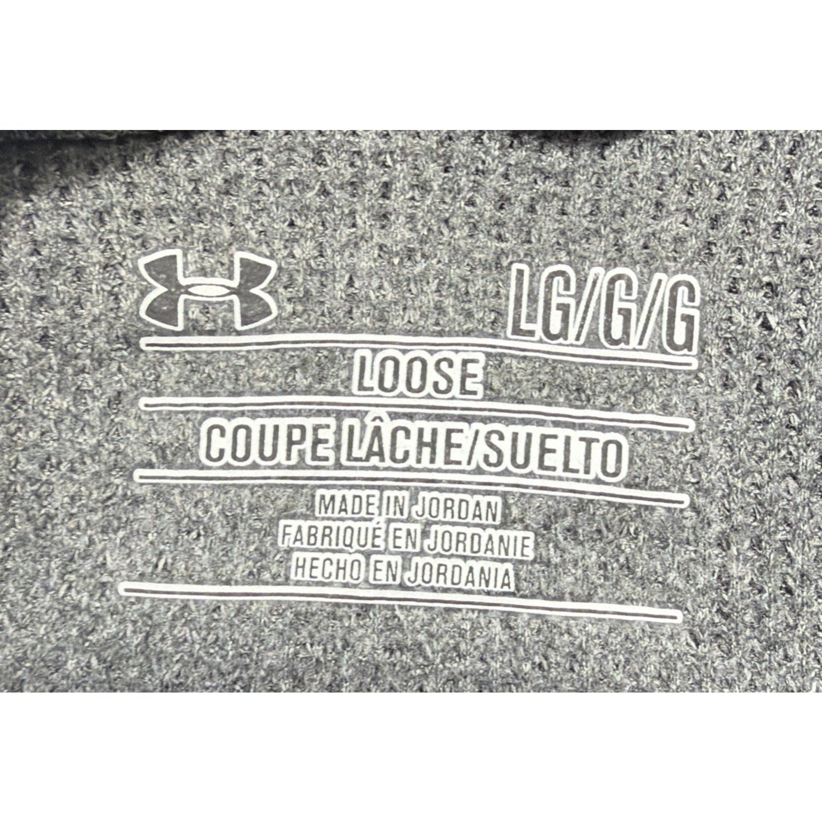 Under Armour Thermal Hoodie Mens Large Gray Loose Sweater Activewear