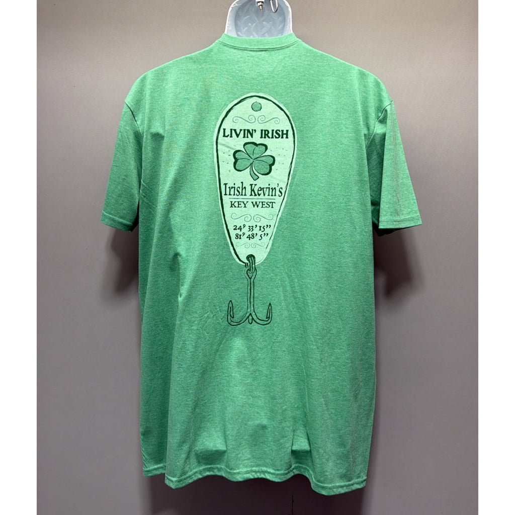 Mens XL Irish Kevin's Pub Key West Florida Double Sided T Shirt NWOT