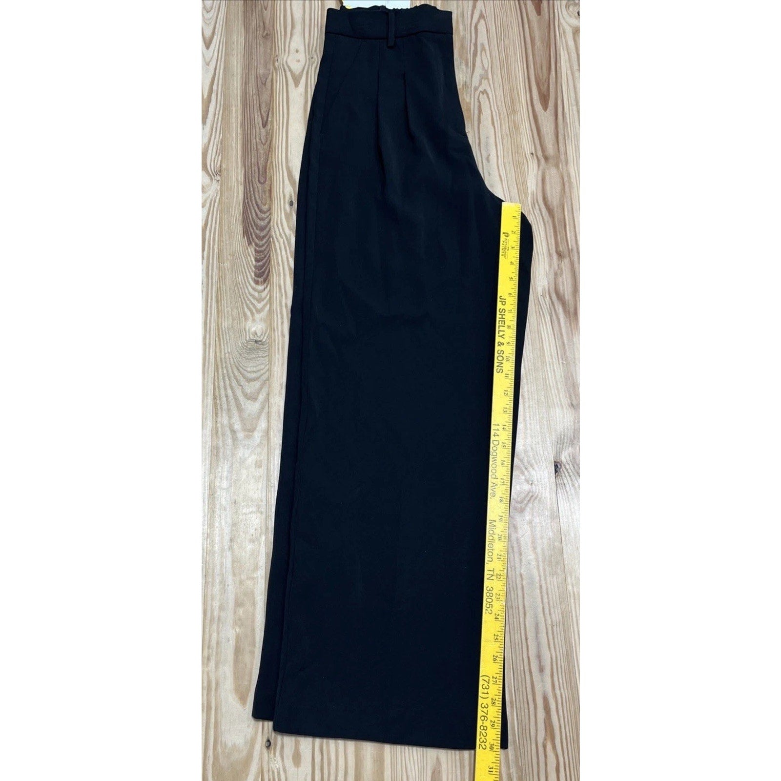 NWT French Connection Women's Wide Leg Trouser Color Black Size Medium