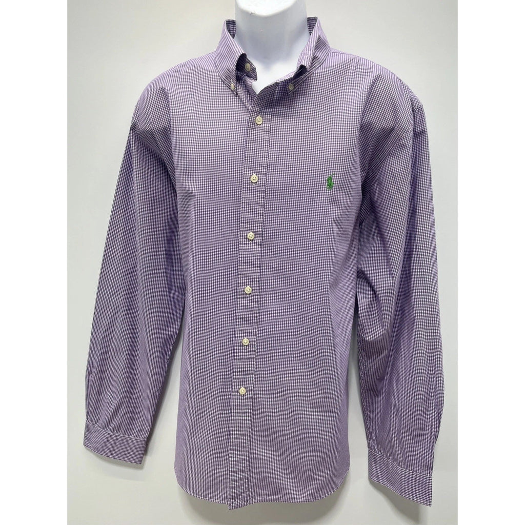 Polo by Ralph Lauren Custom Fit Gingham Long Sleeve button Up Shirt Size: XXL