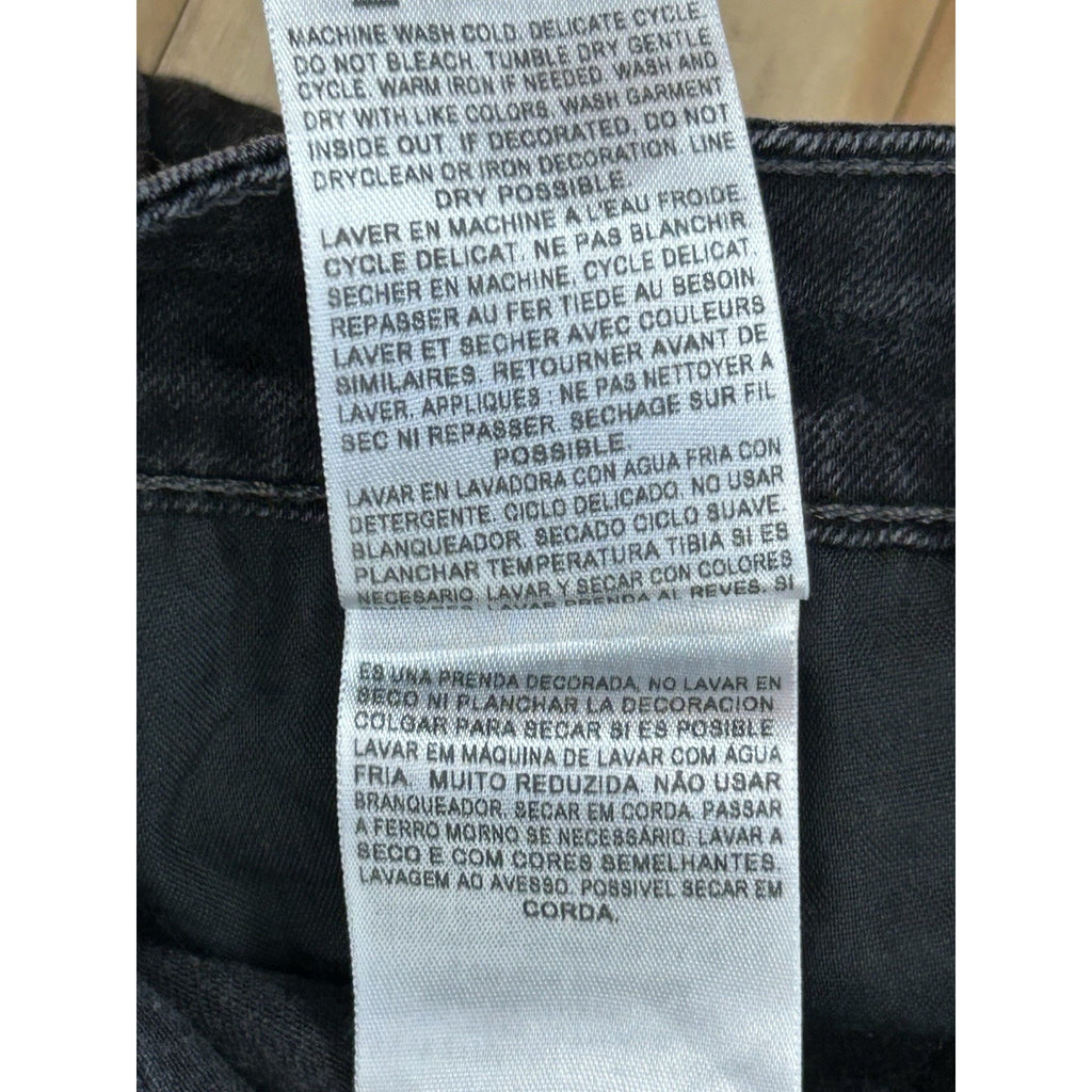 Levis Women's Jeans Size 2 Black Denim 2M Mid Rise Skinny - 1769 .