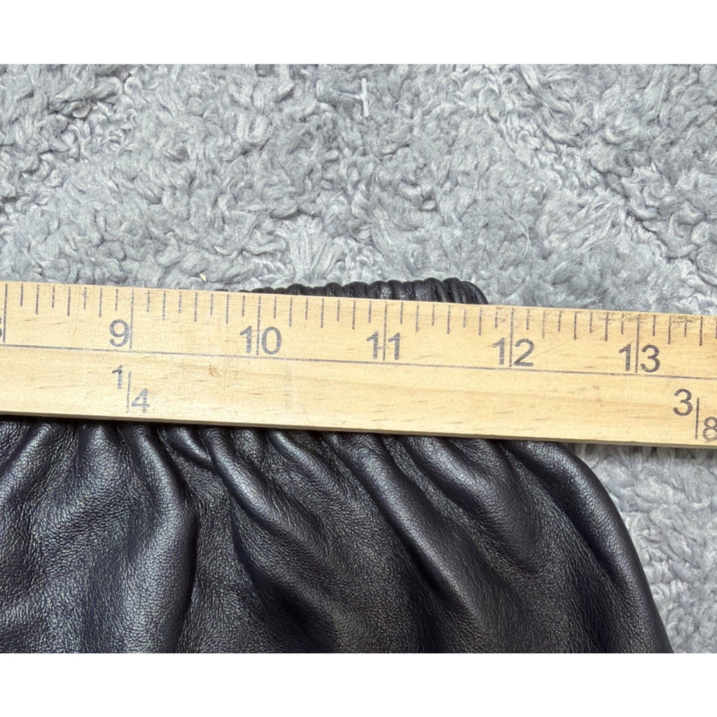 Vintage Neiman Marcus 100% Genuine Leather Pull On Pants Size Small