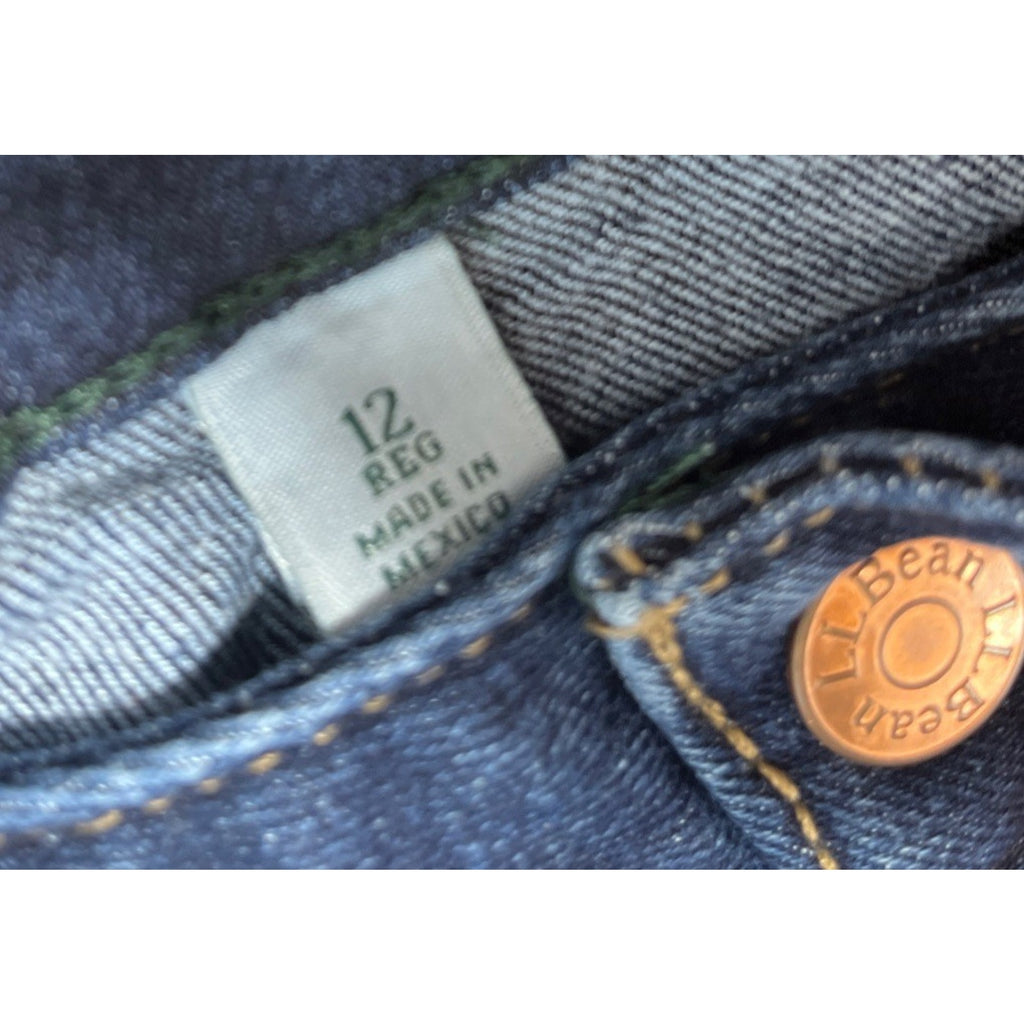L.L. Bean BeanFlex Skinny Leg Jeans Favorite Fit Women Size 12 Reg