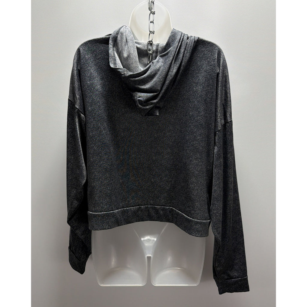 Hurley Hoodie Women XL Stretch Soft Fleece Pullover Gray Lounge Skate Casual