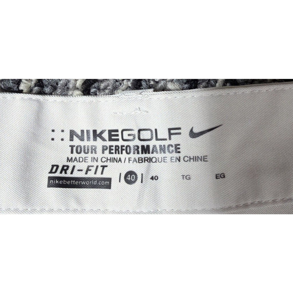 Nike Dri-Fit Tour Performance Biege Golf Shorts Size 40 Stretch