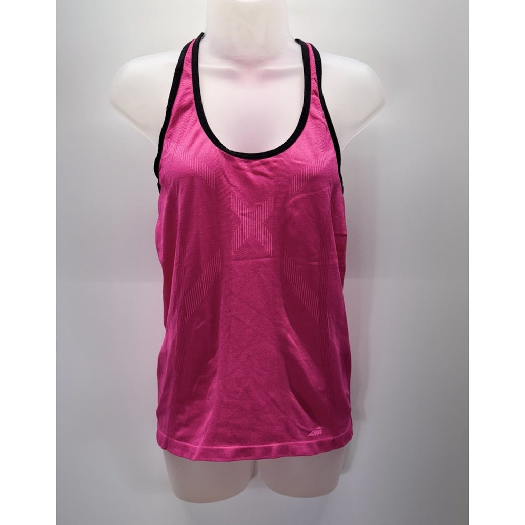 Avia Women's Black and Hot Pink Athletic Workout Gym Tank Top Size Medium