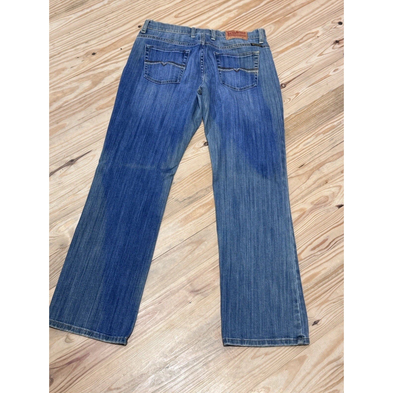 Y2K Lucky Brand Jeans Louise Easy Rider Low Bootcut Blue Jeans Women’s Size 29