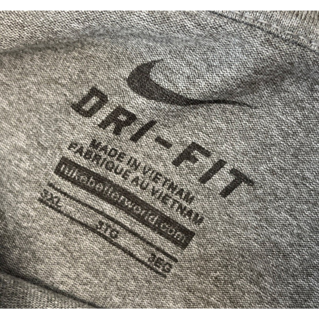 Nike Dri Fit Kansas Jayhawks T Shirt Size 3XL Gray