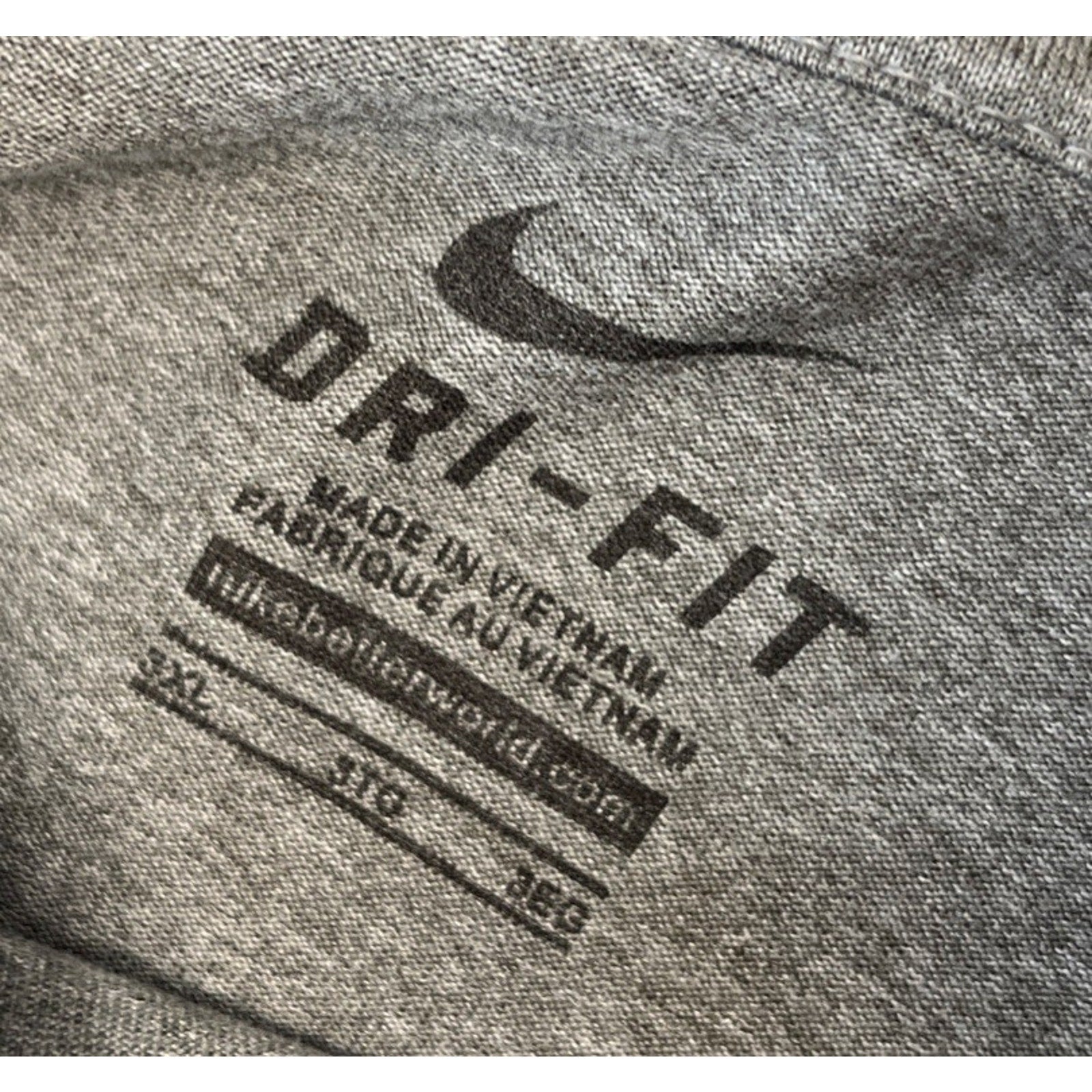 Nike Dri Fit Kansas Jayhawks T Shirt Size 3XL Gray