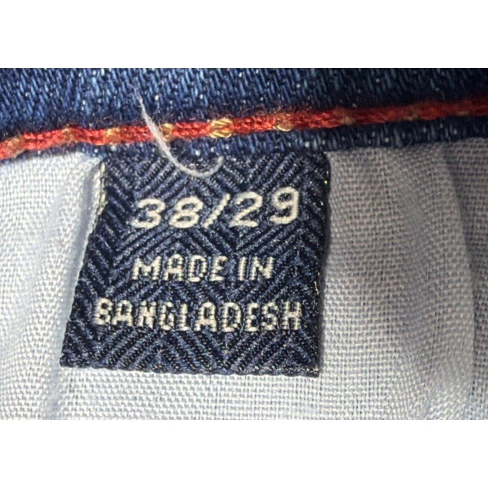 JACHS New York Jeans Men's 38x29 Blue Dark Wash Straight Leg Jeans Actual 37x28