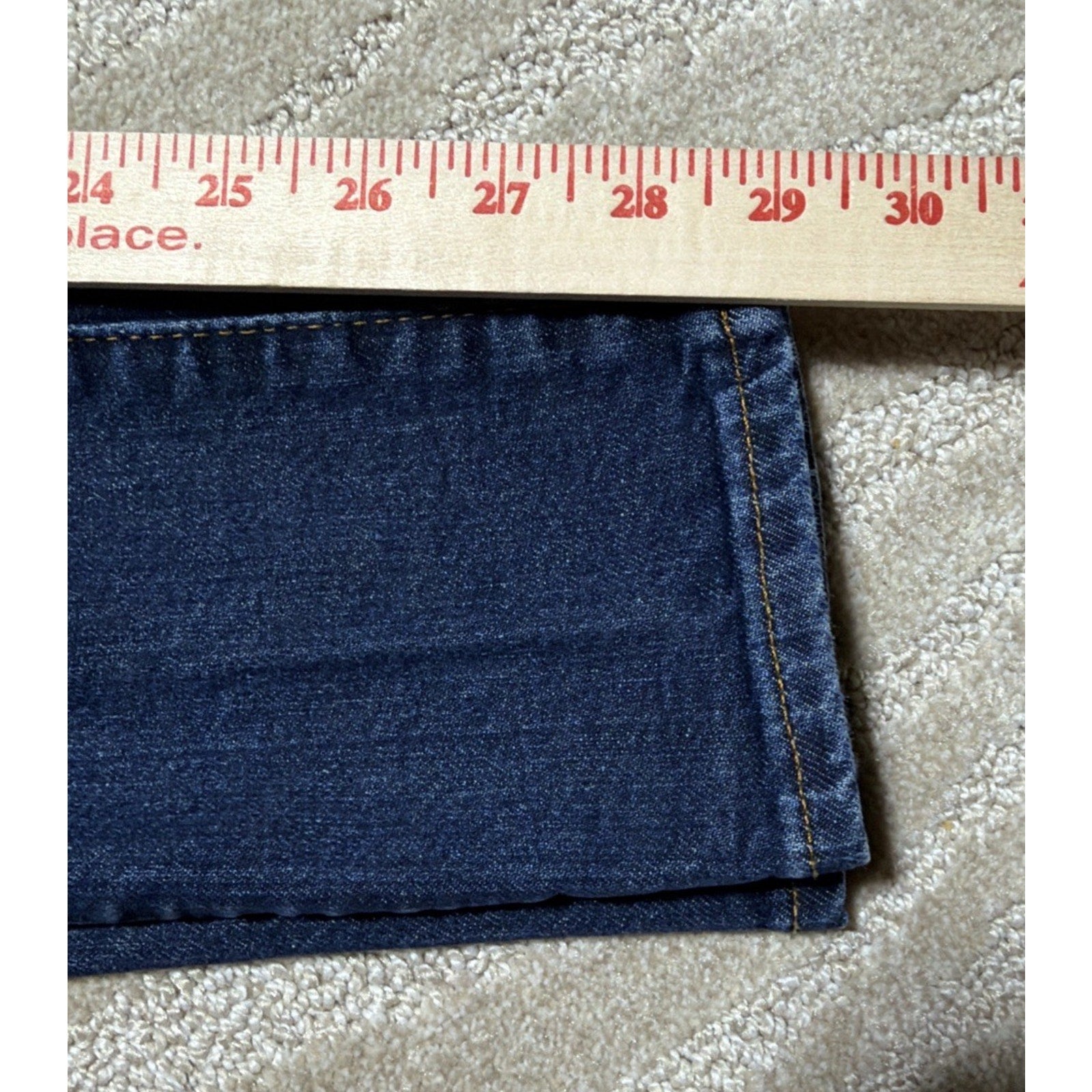 Mens American Eagle Flex Slim Blue Stretch Mid Rise Dark Wash Jeans 26x30 Mint