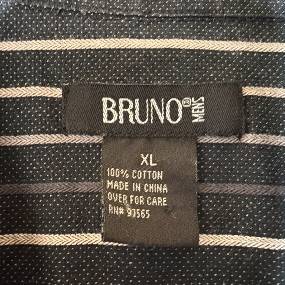 Bruno Men's Button Down Long Sleeve Shirt Size XL Dress Casual 100% Cotton