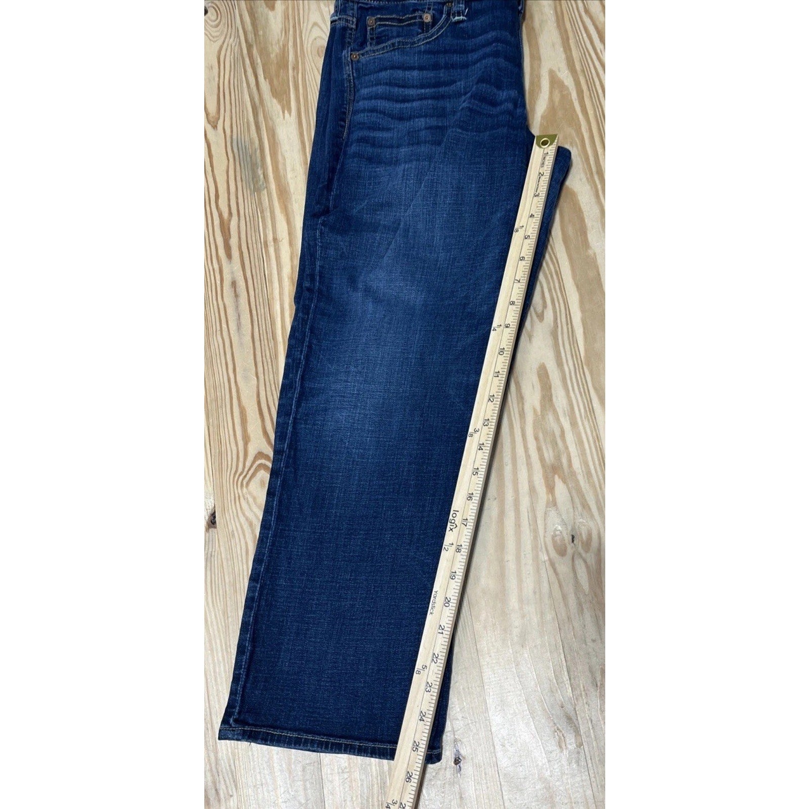 American Eagle Boy Fit Jeans Womens Sz 10 Medium Wash Mid Rise Denim Stretch