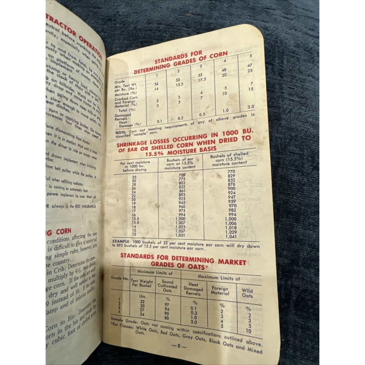 Vintage 1967 Farmer's Year Book Booklet Henderson Tennessee Feed History
