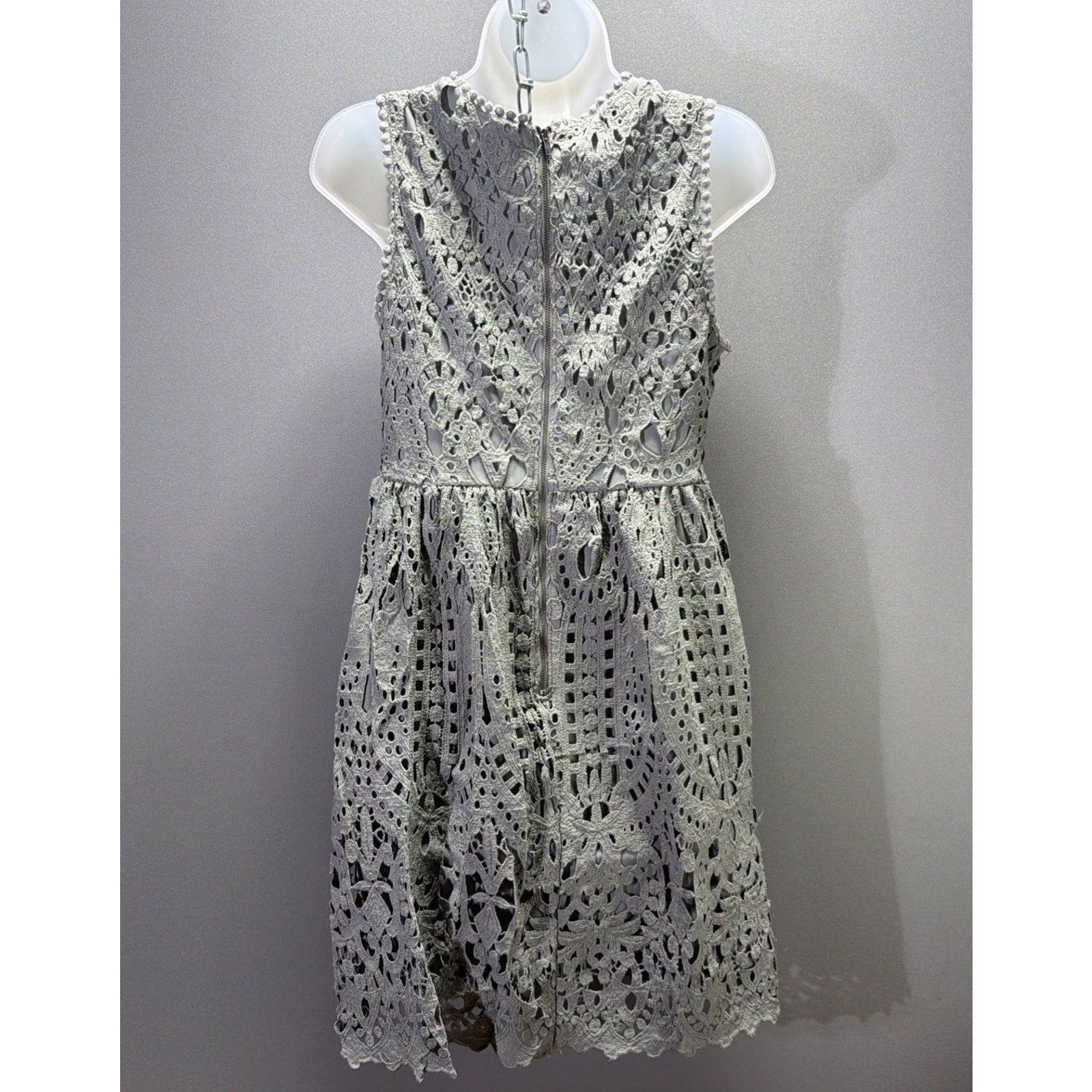 Altar'd State Gray Grey Lace Dress Size Medium - Beautiful!