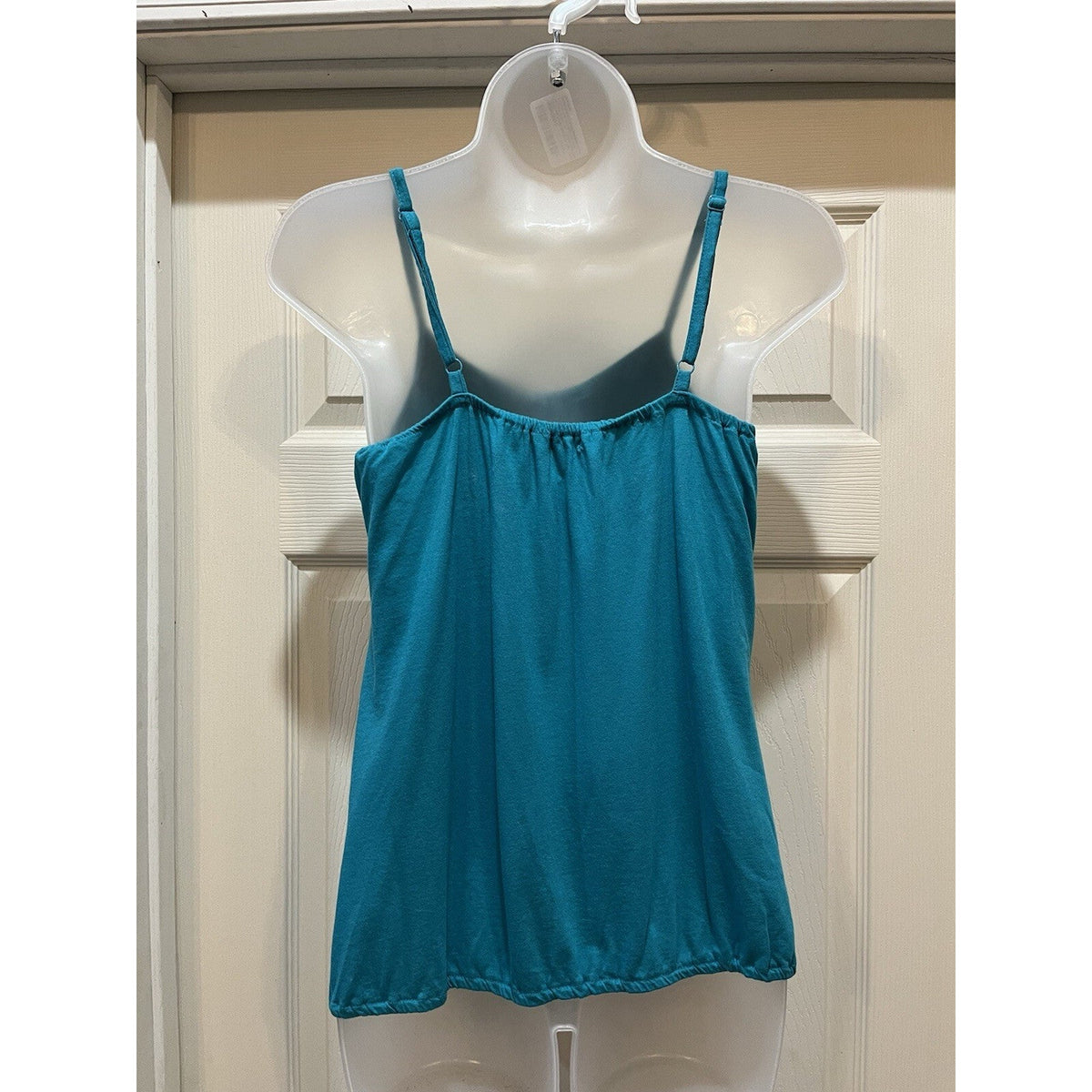 Old Navy Teal Blue Embellished Button Front Women's Size Medium Tank Top