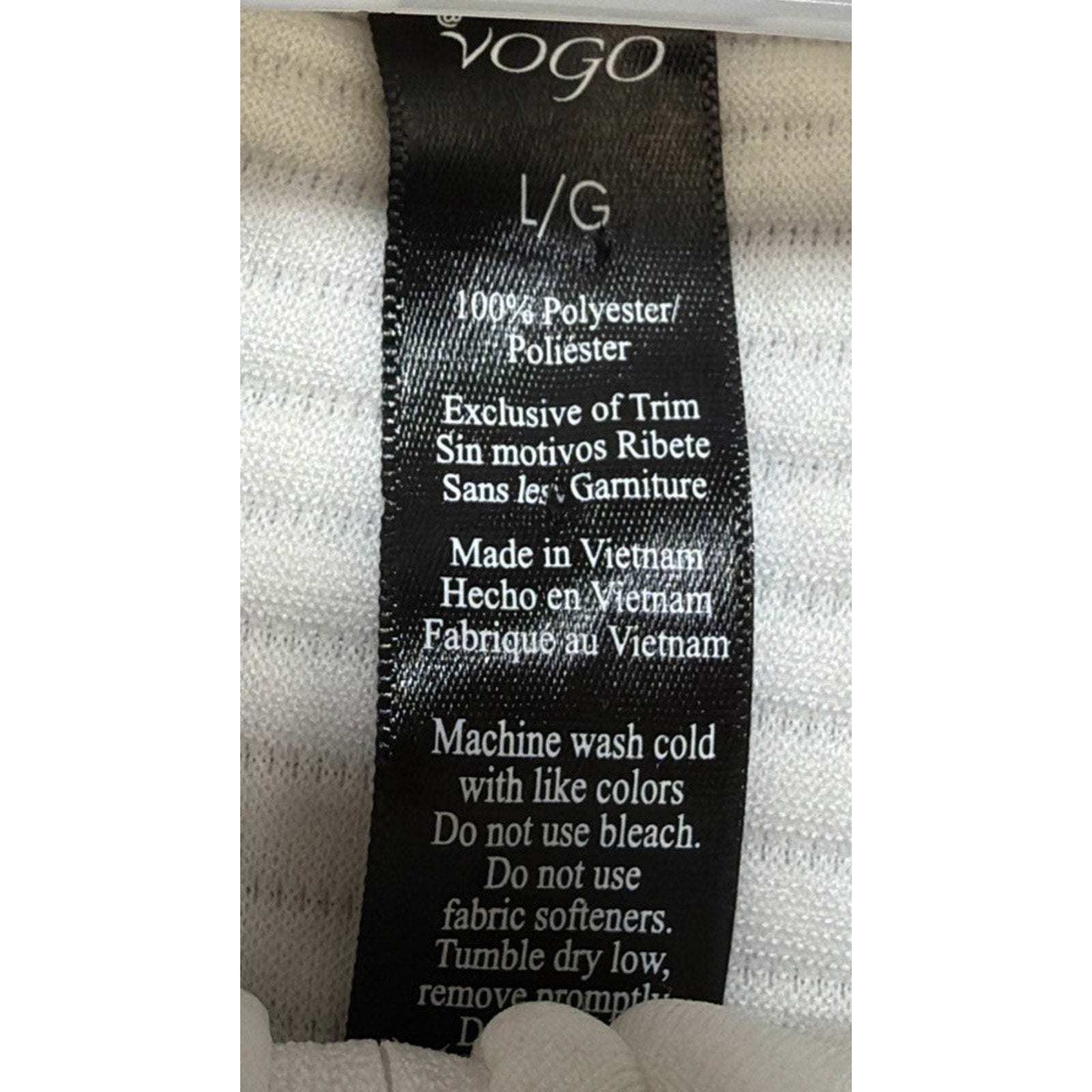 Vogo Ribbed Full Zip Jacket Ivory Size Large Running Yoga Soft New