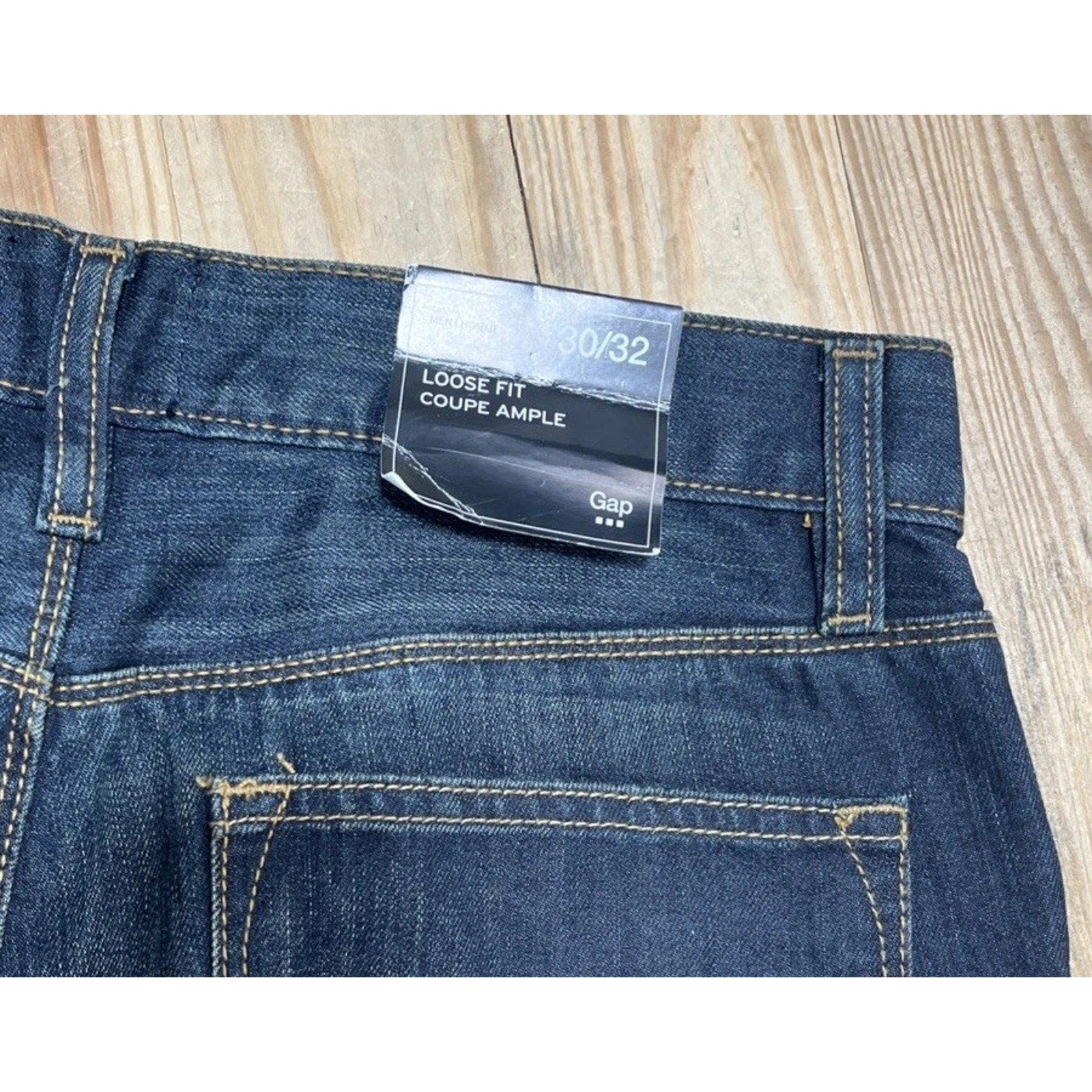 Gap Men's Loose Fit Straight Leg Jeans, Dark Authentic, 30x32, NWT