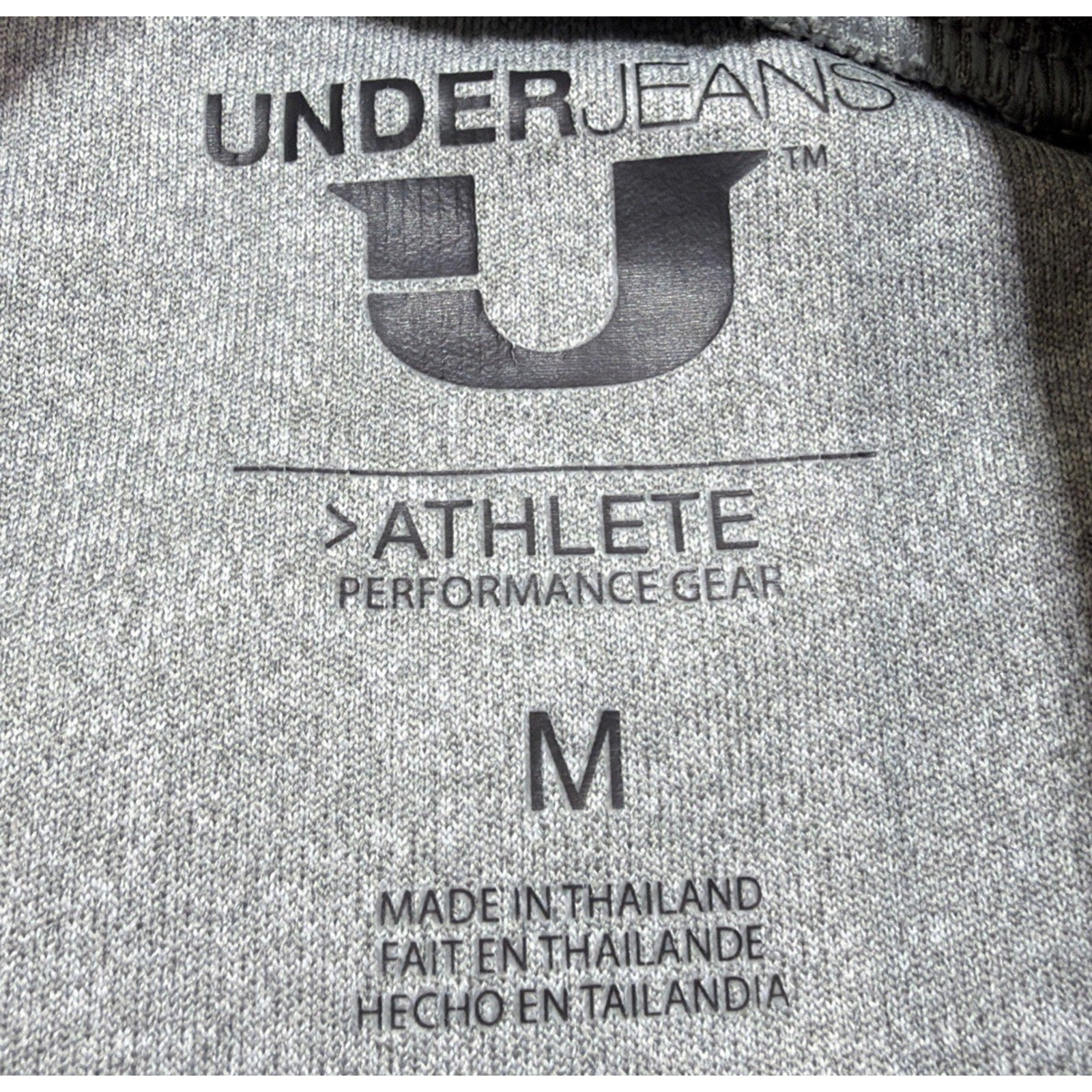 Under Jeans Men Athlete Performance Gear Pullover Hoodie Sz M Gray Blue