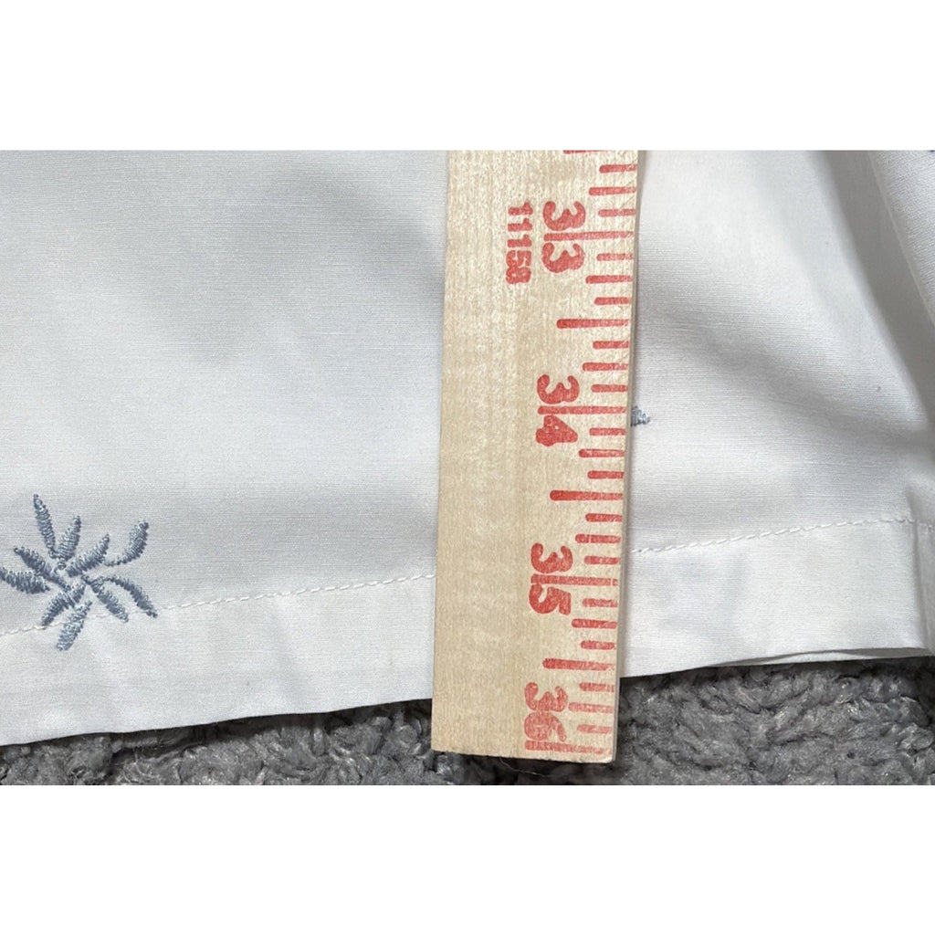 B.Young White Embroidered Floral Tie Waist Shirt Dress Size 36 NWT