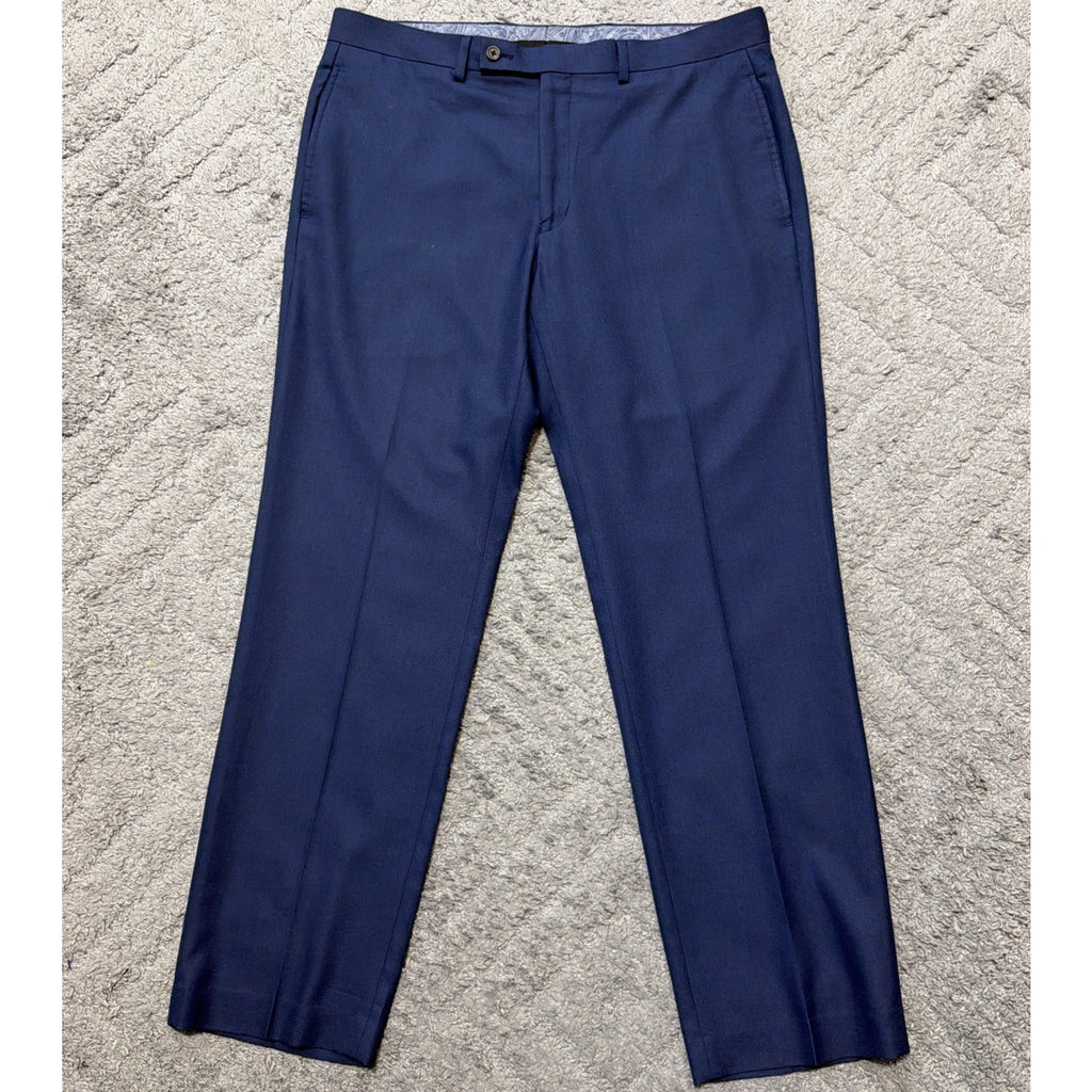 Lauren Ralph Lauren Slim Fit Dress Pants Navy Blue Pinstripe Size 34x30 Men’s