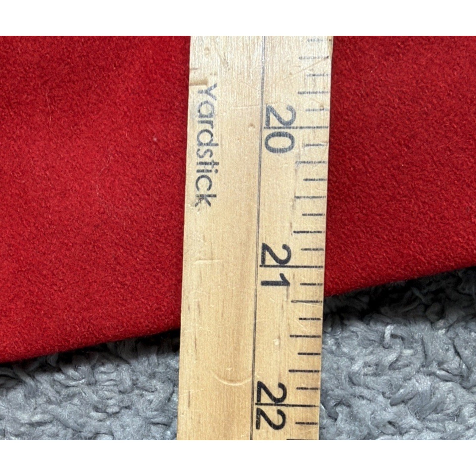 Anthropologie TULLE Crop Coat 3/4 Sleeve Red Wool Blend Size: M