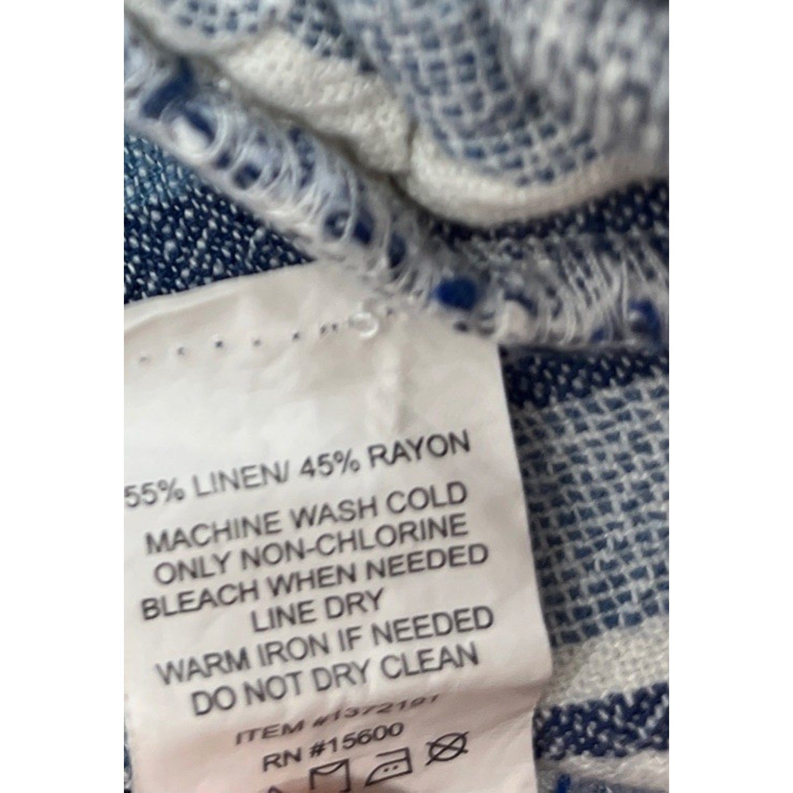Briggs Blue Linen Shorts- Size Large