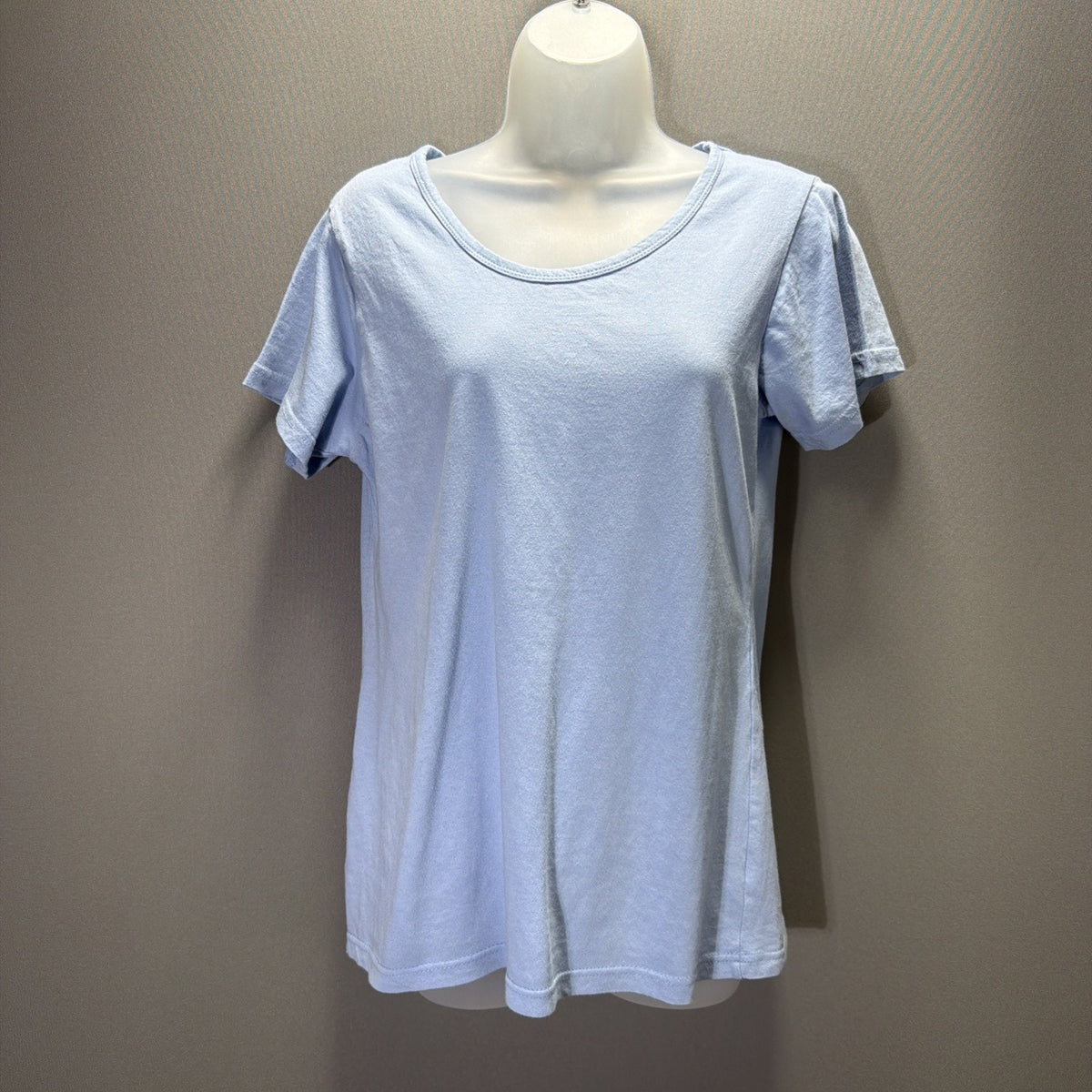 West Loop T-Shirt Top Womens XL Blue Short Sleeve Scoop Neck Everyday Wear