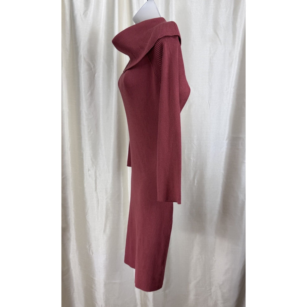 Almost Famous Plum off the shoulder sweater dress size 2X