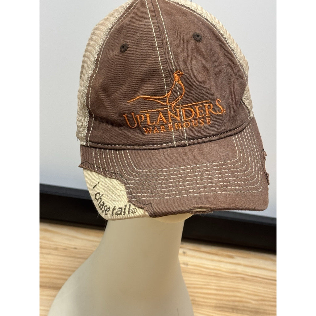 Uplanders Warehouse Strapback Hat Brown One Size I Chase Tail Outdoor