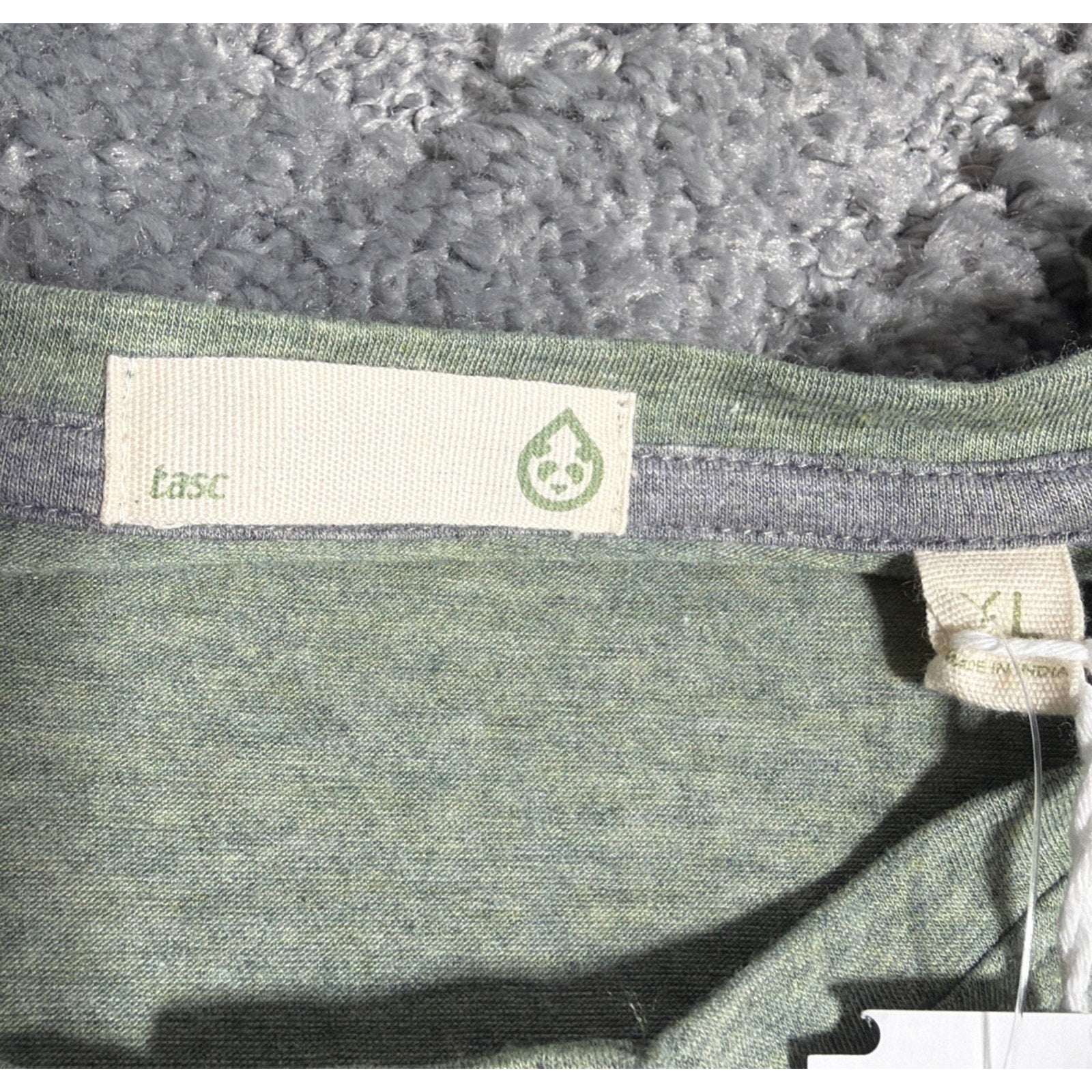 Tasc Performance Everywear LS Henley Perfect Green Heather Men Size XL New