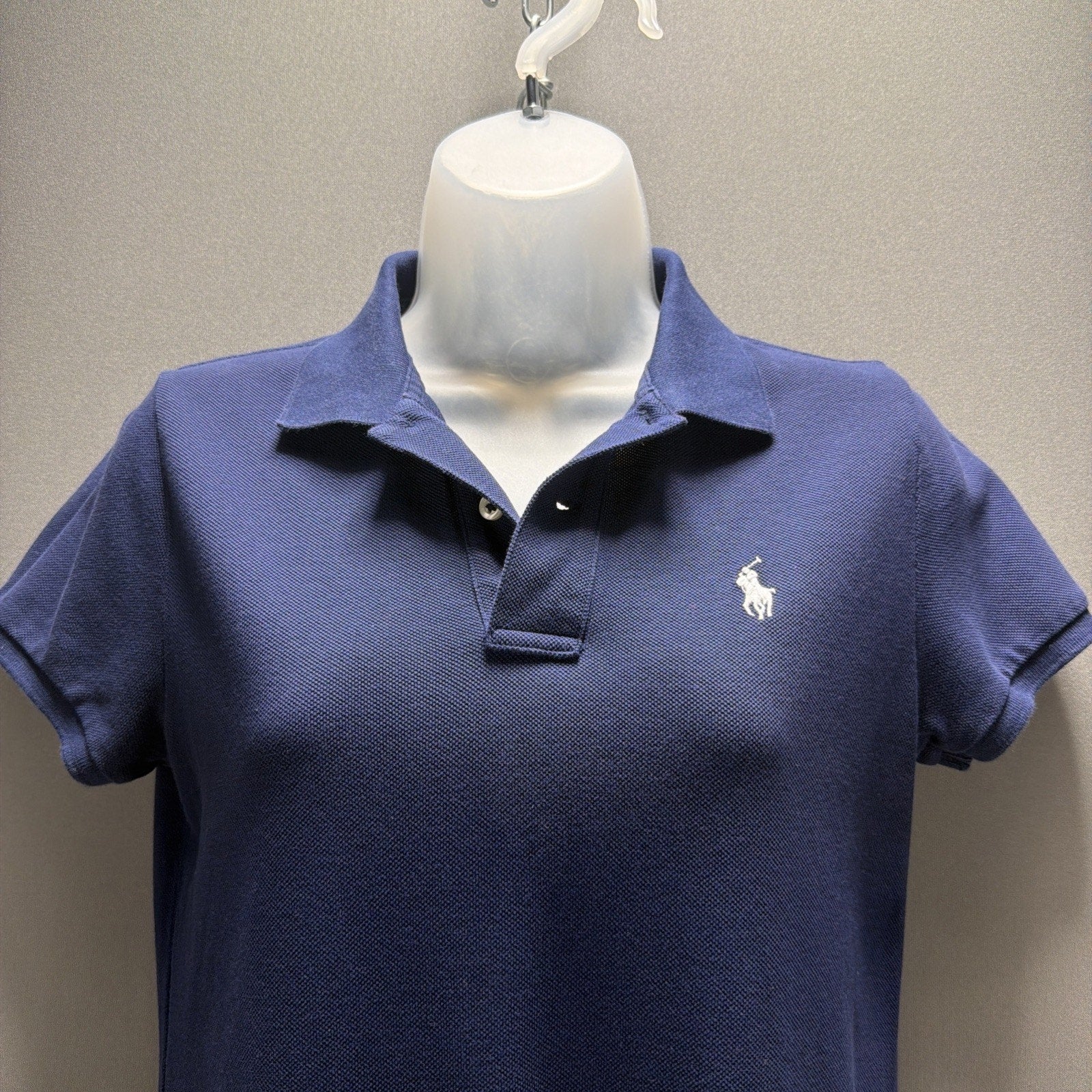 Polo Ralph Lauren Mesh Mini Shirt Dress Sz S Navy Golf Tennis Sport Navy Blue