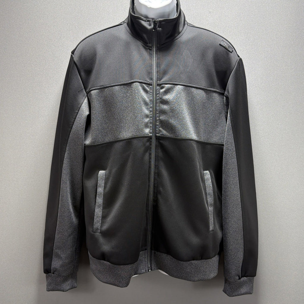 NYC Sport Track Bomber Running Jacket Men's Size L Stretch