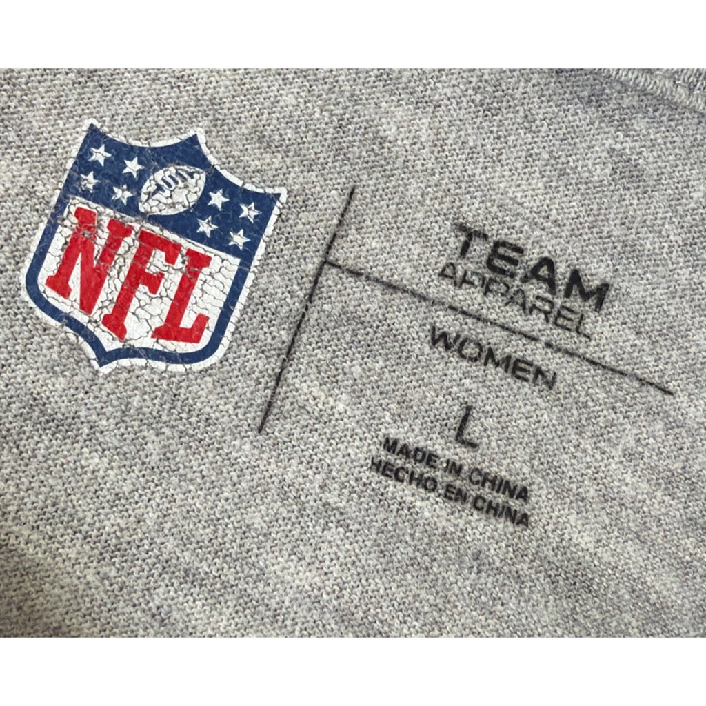 DALLAS COWBOYS NFL COWBOYS WOMEN'S GRAY RAGLAN SLEEVE SIZE LARGE