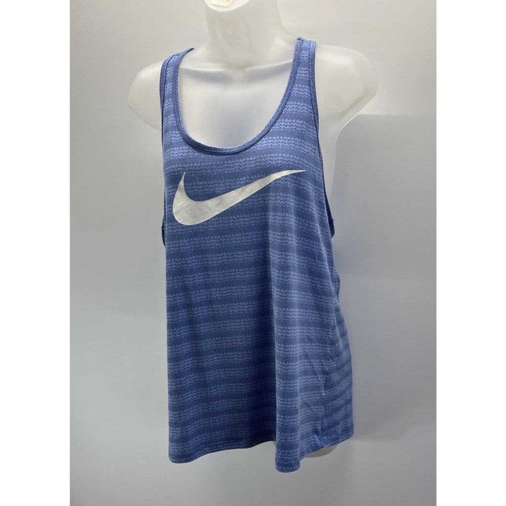 Nike Dri-Fit Racerback Tank Top XL Athletic Cut Blue