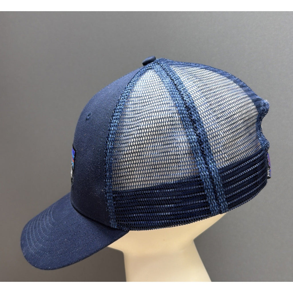Patagonia P-6 Logo LoPro Trucker Hat Navy Blue