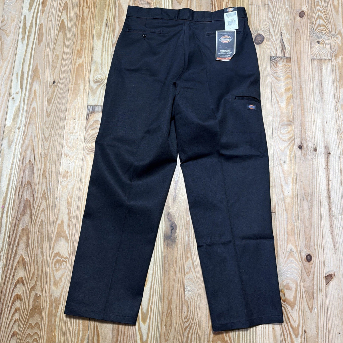 Dickies Loose Fit Double Knee Pants Black Mens Streetwear Skate Workwear 40x34