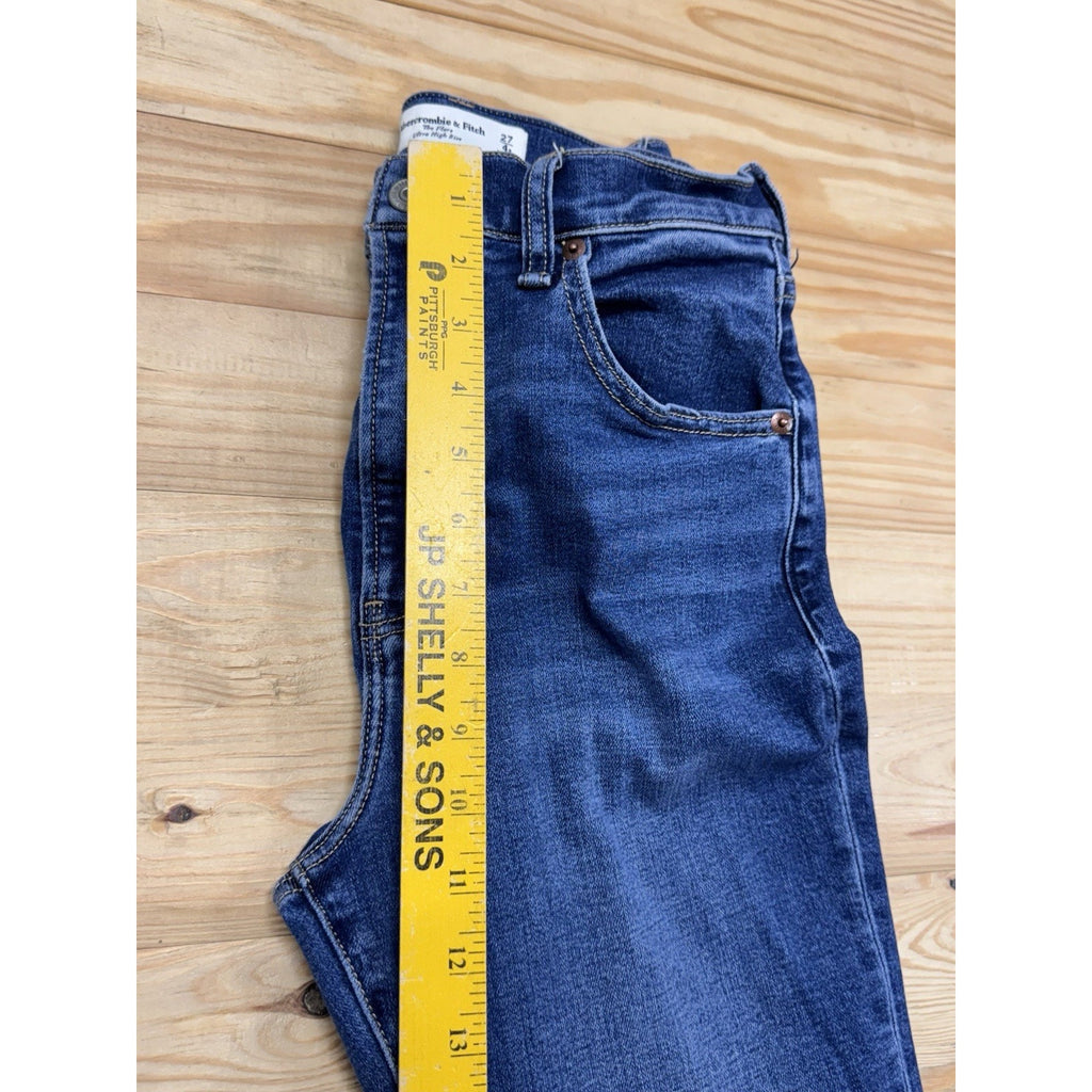 Abercrombie Fitch Jeans The Flare Ultra High Rise Medium Wash Women’s 27/4 Slim
