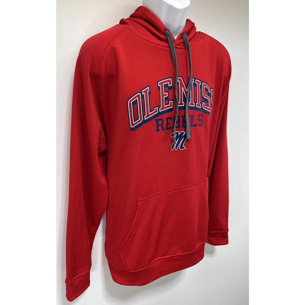 Pro edge By Knights Apparel Pullover Hoodie Ole Miss Rebels Logo Size Large EUC