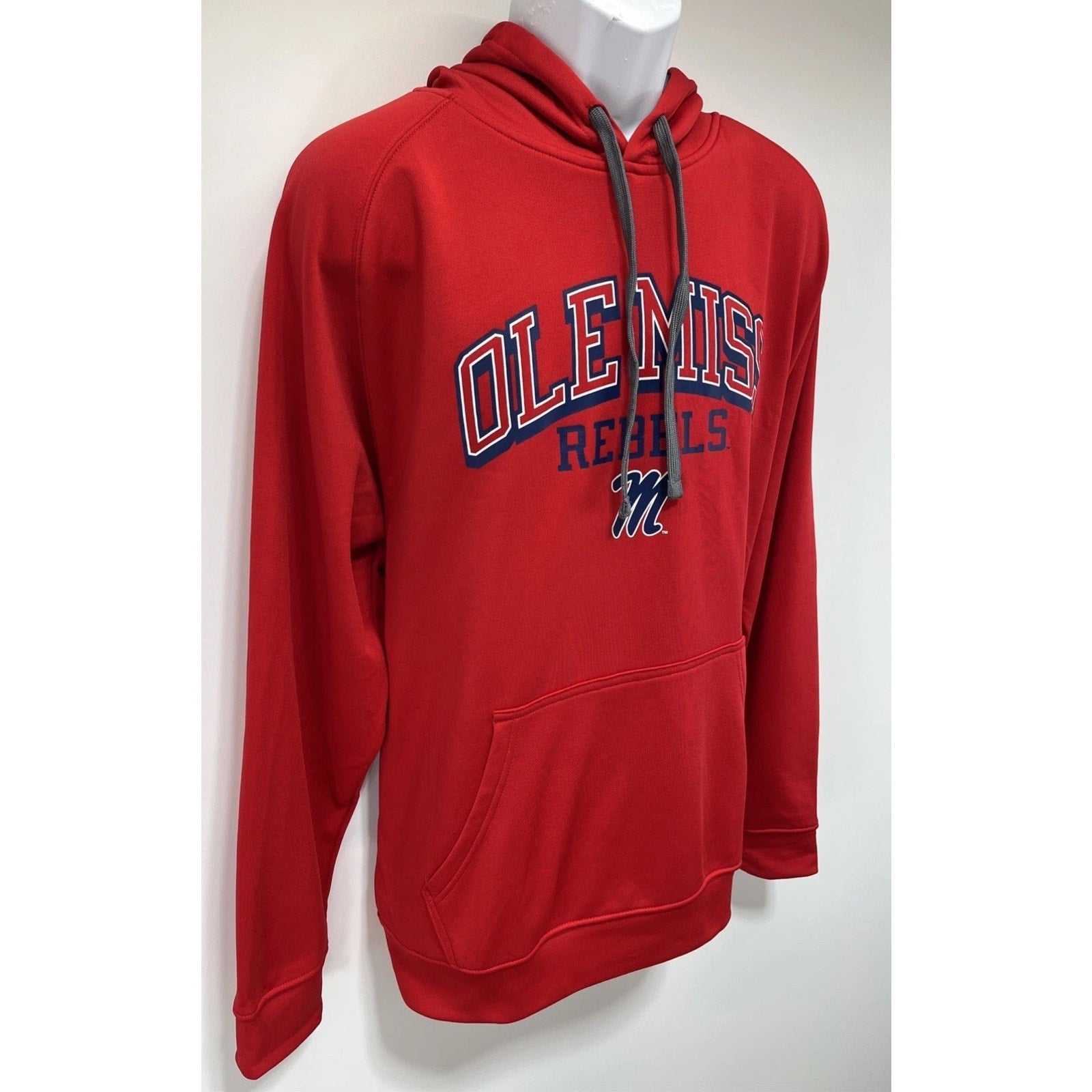 Pro edge By Knights Apparel Pullover Hoodie Ole Miss Rebels Logo Size Large EUC