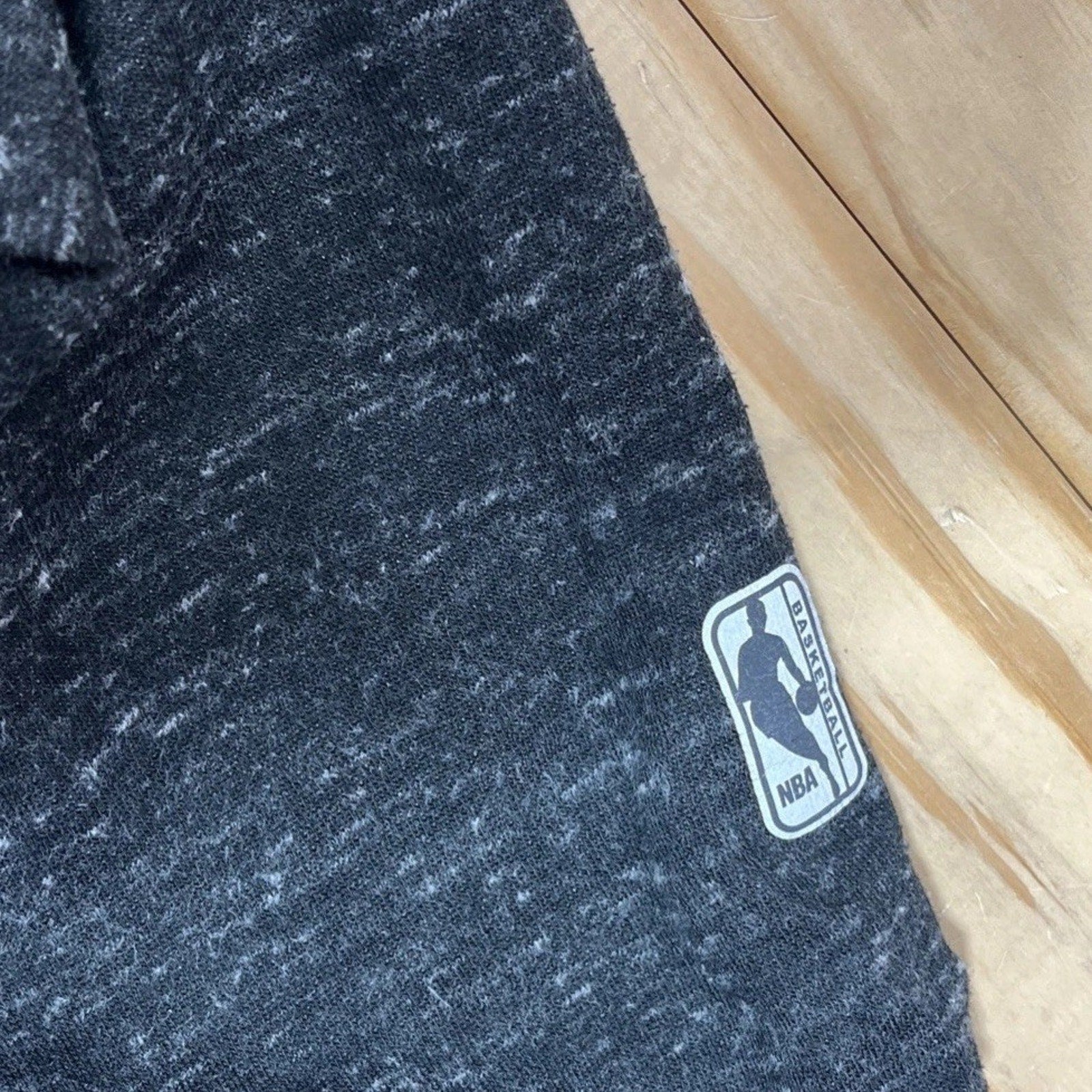 NBA Basketball Logo Hoodie Mens XL Black Pattern Long Sleeve Sweater License