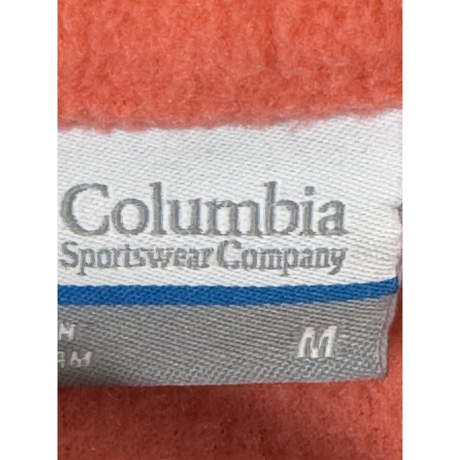 Columbia Sportswear Fleece Full Zip Salmon Pink Orange Size Women’s Medium Jkt