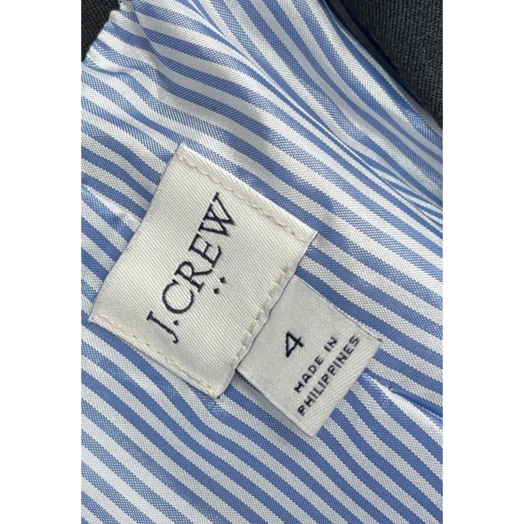 J. Crew Two Button Notch Collar Blazer Lined Pockets Women’s Size 4