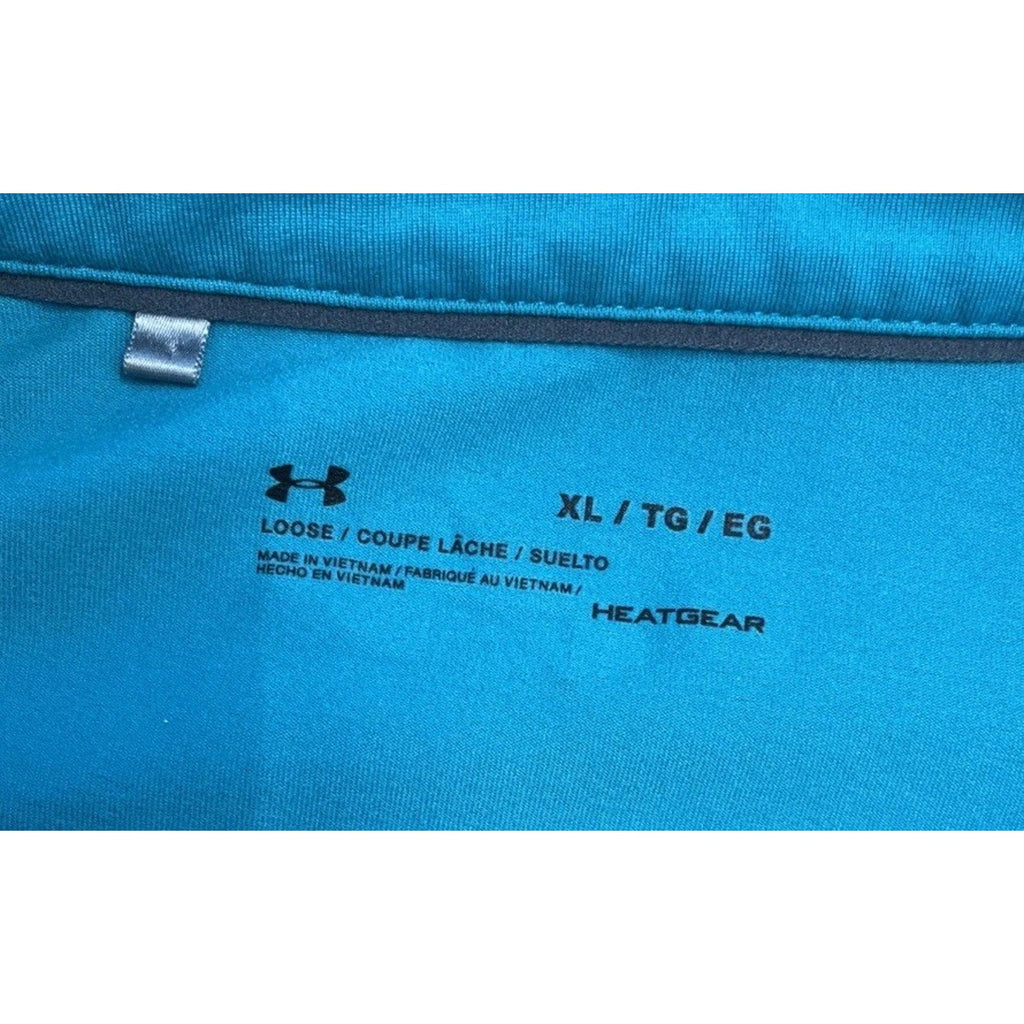 Under Armour Men's Size XL UA Tour Calibrate Polo Shirt Heatgear Green